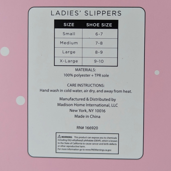 Hearts Slippers Sherpa Upper Fleece Memory Foam Slip On Ivory Pink M (7/8) NWT - Picture 9 of 12